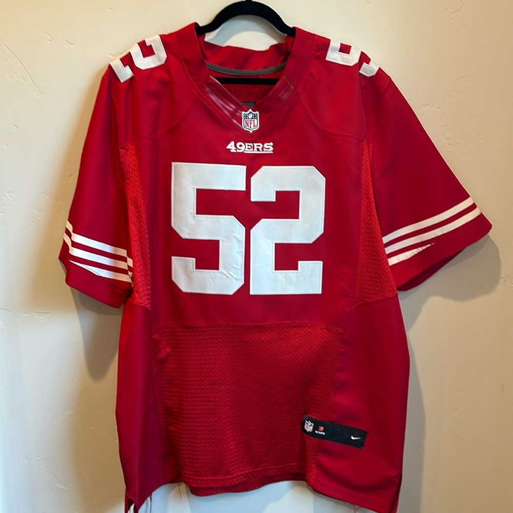 Nike On Field Jerseys Patrick Willis, Home Red, size 56